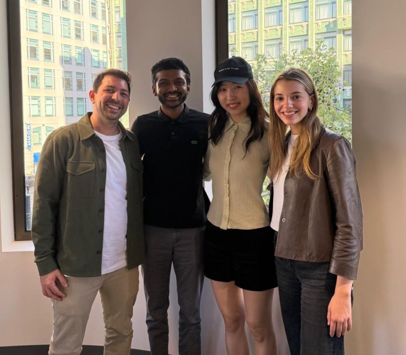 Left to Right: Itay Inbar, Anand Kannappan, Rebecca Qian, Olivia Levine The Greenfield Team with Patronus AI Co-Founders