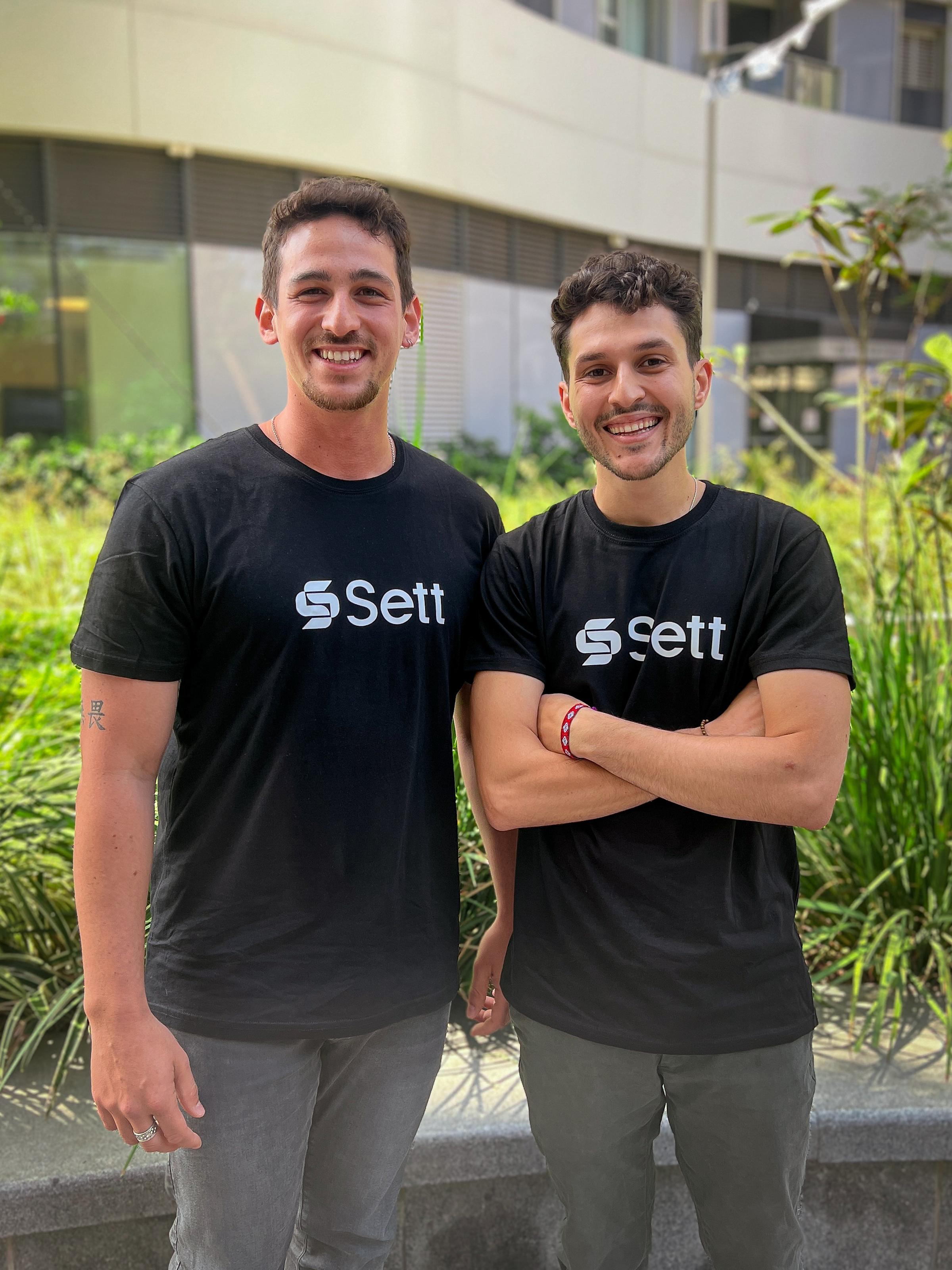 Sett Co-Founders Amit Carmi and Yoni Blumenfeld Sett Co-Founders Amit Carmi and Yoni Blumenfeld